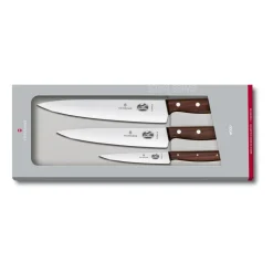 Knivset-Victorinox Wood Knivset 3 delar, Rostfritt stål-lönn