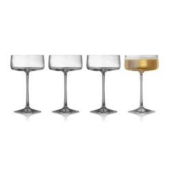 Champagneglas-Lyngby Glas Zero champagneglas coupe 26 cl 4-pack, Kristall