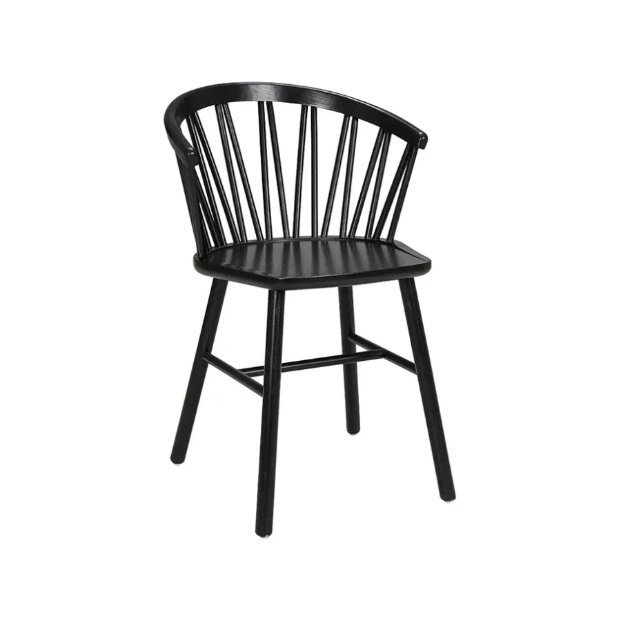 Stolar-Hans K ZigZag karmstol, svart ask